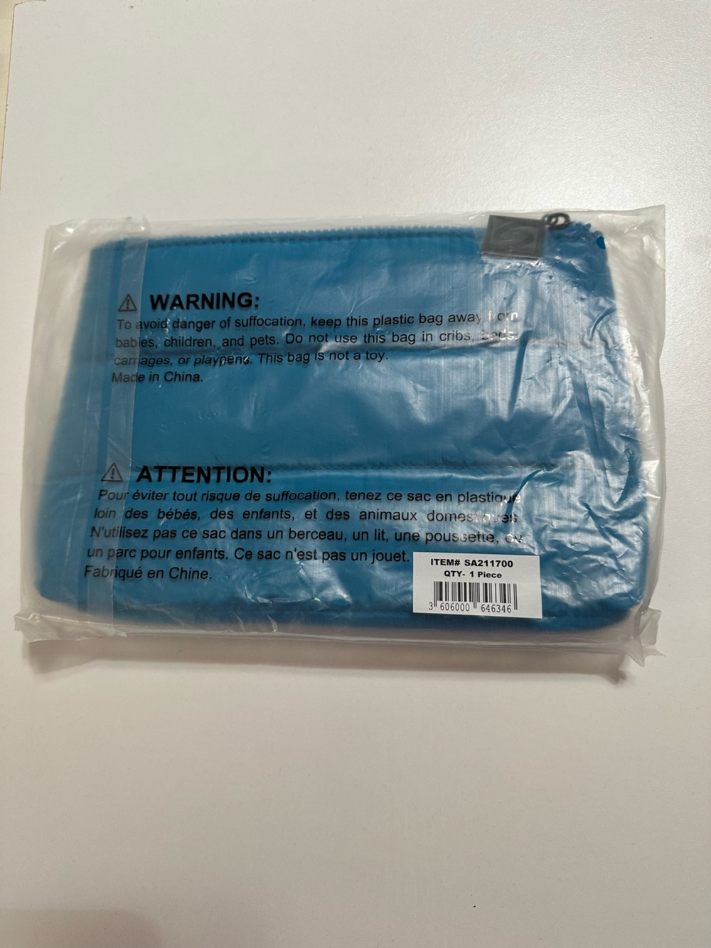 SkinCeuticals Turquoise Quilted Cosmetic Pouch - Picture 7 of 7